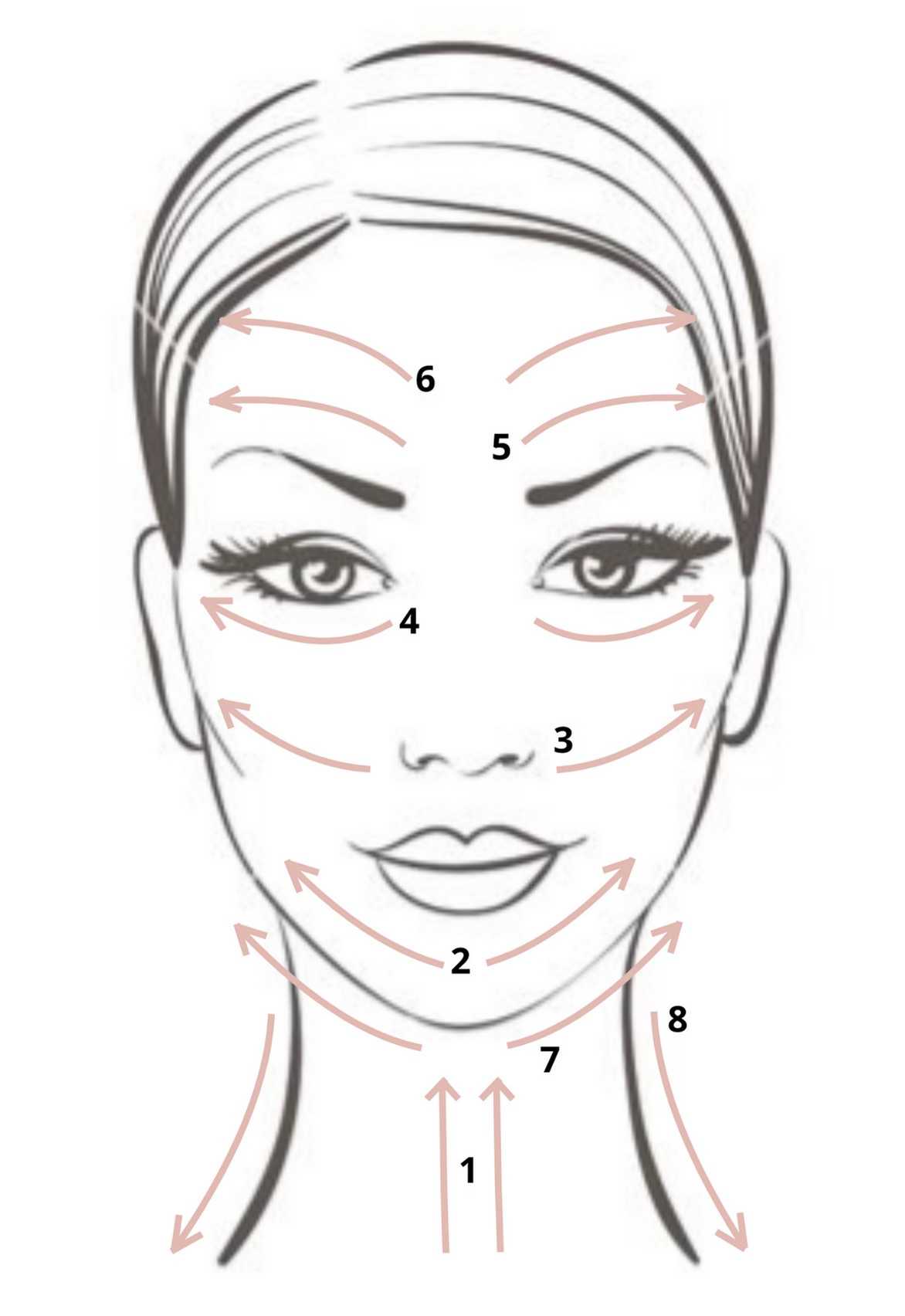 black-and-white-drawing-of-face-showing-massage-lines-for-gua-sha-facial-massage
